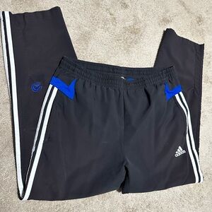 Adidas Black Pants with Blue and White Details